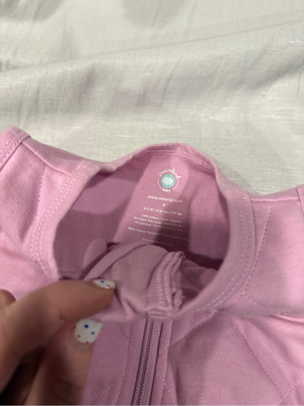 Dreamland Sleep Sack Baby Wearable Blanket - Light Pink - Picture 2 of 3